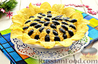 Салат «Подсолнух» с печенью трески — рецепт с фото пошагово