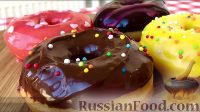 Фото приготовления рецепта: Американские пончики (донаты), покрытые шоколадом - шаг №21