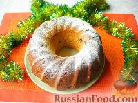 Фото к рецепту: Имбирный кекс с изюмом и цукатами (без сахара)