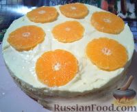 Фото к рецепту: Апельсиновый торт "Цитрусовое наваждение"