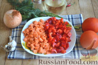 Фото приготовления рецепта: Макароны с мясом и овощами - шаг №4