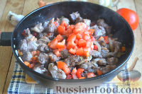 Фото приготовления рецепта: Макароны с мясом и овощами - шаг №10