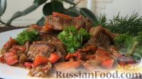 Фото к рецепту: Мясо с овощами, тушенное в пиве