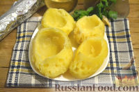 Фото приготовления рецепта: Горячая закуска из картофеля, с ветчиной и сыром - шаг №3