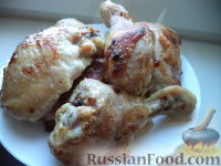 Фото приготовления рецепта: Курица в йогуртовом маринаде - шаг №8