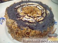 Фото к рецепту: Бисквитный торт "Маковка"