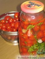 Фото к рецепту: Маринованные помидоры черри