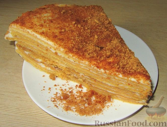 Торт «Рыжик» с грецкими орехами