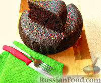 Фото к рецепту: Шоколадный кекс (в мультиварке)