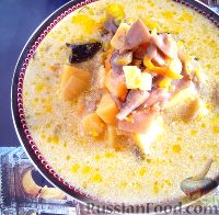 Фото к рецепту: Грибной суп со сметаной