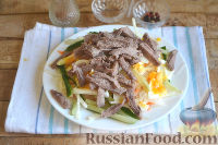 Фото приготовления рецепта: Салат с говядиной и редькой - шаг №6
