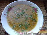 Фото приготовления рецепта: Сырный суп с грибами и овсянкой - шаг №10