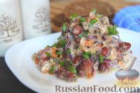 Фото к рецепту: Салат из рыбных консервов с фасолью