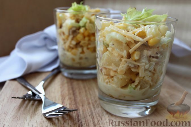 Ингредиенты для «Курино-ананасовый салат с сельдереем»: