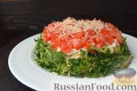 Фото к рецепту: Слоеный салат с говядиной и овощами