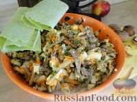 Фото приготовления рецепта: Салат с сердцем и зеленым горошком - шаг №16