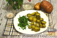 Фото приготовления рецепта: Немецкий картофельный салат с беконом - шаг №5