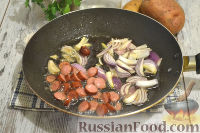 Фото приготовления рецепта: Немецкий картофельный салат с беконом - шаг №7
