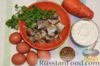 Фото приготовления рецепта: Салат «Мимоза» с творогом (без майонеза) - шаг №1