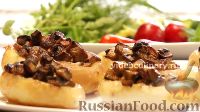 Фото к рецепту: Картофель, фаршированный грибами
