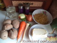 Фото приготовления рецепта: Суп картофельный с макаронными изделиями - шаг №1