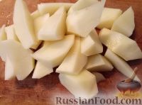 Фото приготовления рецепта: Язык с картофелем - шаг №3