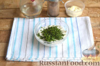 Фото приготовления рецепта: Блинный салат с курицей - шаг №9