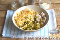 Фото приготовления рецепта: Блинный салат с курицей - шаг №14