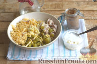 Фото приготовления рецепта: Блинный салат с курицей - шаг №15