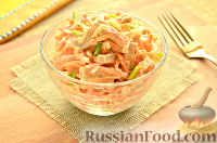 Фото к рецепту: Салат из свинины, моркови и лука