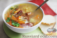 Фото приготовления рецепта: Гороховый суп на копченых ребрышках - шаг №3