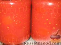 Фото к рецепту: Томаты в томатном соке