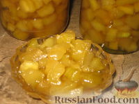 Фото к рецепту: Кабачковое варенье "Под ананас"
