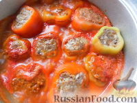 Фото приготовления рецепта: Фаршированный болгарский перец - шаг №25