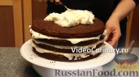 Фото приготовления рецепта: Шоколадный торт "Поляна" - шаг №14