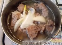 Фото приготовления рецепта: Мясо-костный бульон - шаг №7