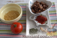 Фото приготовления рецепта: Томатный суп-пюре из фасоли, с вермишелью - шаг №1