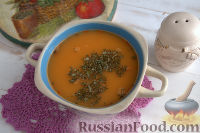 Фото приготовления рецепта: Томатный суп-пюре из фасоли, с вермишелью - шаг №9