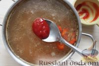 Фото приготовления рецепта: Фасолевый суп со свиными ребрышками - шаг №7