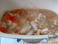 Фото приготовления рецепта: Курица с рисом - шаг №10