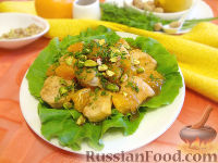 Фото приготовления рецепта: Салат «Солнечный» с курицей и цитрусами - шаг №12