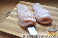 Фото приготовления рецепта: Куриное филе с брынзой - шаг №5