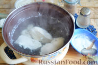 Фото приготовления рецепта: Запеченные блины с курицей и шампиньонами - шаг №10