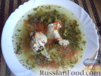Фото приготовления рецепта: Куриный суп с брокколи - шаг №13