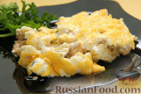 Фото к рецепту: Запеканка из макарон с курицей и сыром