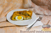 Фото приготовления рецепта: Пирог со шпинатом и яйцами - шаг №17