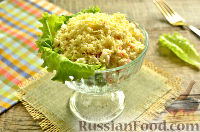 Фото к рецепту: Крабовый салат с сыром