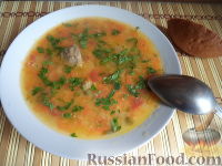 Фото к рецепту: Суп с говядиной и горохом