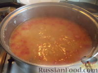 Фото приготовления рецепта: Суп с говядиной и горохом - шаг №15