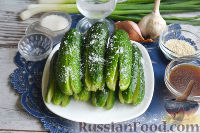 Фото приготовления рецепта: Кимчи из огурцов - шаг №3